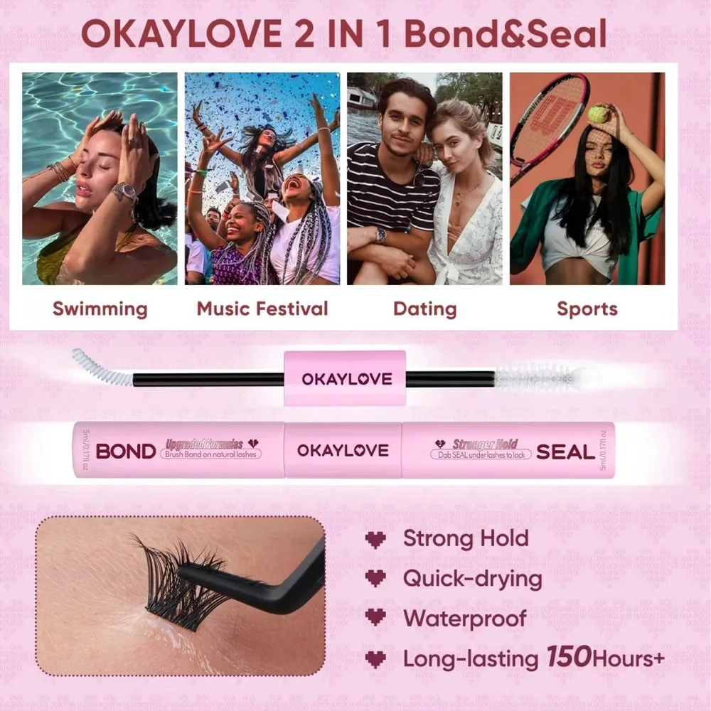 DIY Lash Clusters - Eyelash Extension Kit -With Bond and Seal+ Remover - Picture 4 of 11